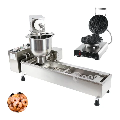 Bakery Equipment Automatic Cafes Donuts Maker Electric 110V Commercial Auto Mini Donut Machine T-101 with Stainless Steel