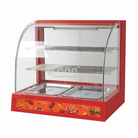 Hot Sale Fast Food Equipment Desktop Hot Food Display Warmer in Stock