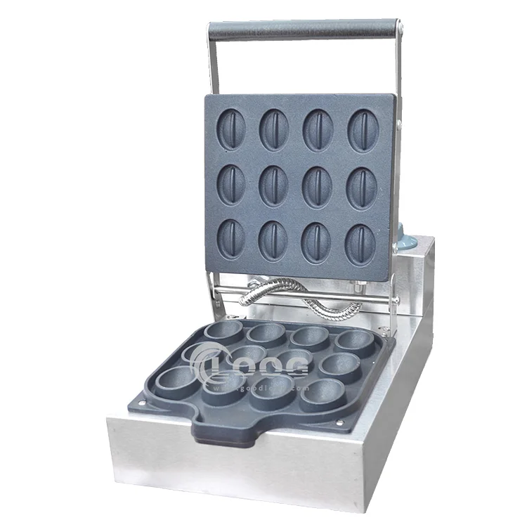 Macchina professionale per waffle da dessert al caffè / Waffler elettrico per dessert al caffè e barbecue con spedizione gratuita