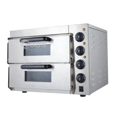 Best Quality Double Layer Pizza Maker Cake Baking Oven Electric Pizza Oven Stainless Steel Commercial Pizza Oven Maker for Sale