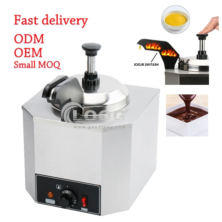 New Restaurant Chocolate Sauce Melter Making Machine Bain Marie Price Hot Fudge Pump Nacho Cheese Warmer Dispenser Supplier