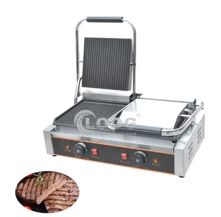 Grill doppio elettrico commerciale 2025 in acciaio inox di alta qualità 220 V prezzo di fabbrica nuovo