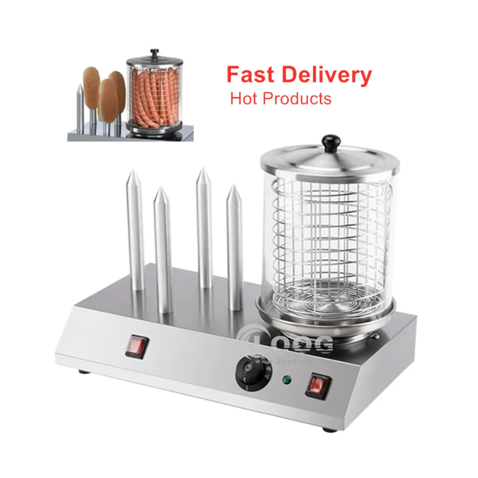 Piccolo tostapane per sandwich, cuocipanini, grigliapane e hot dog, macchina elettrica professionale per hot dog gustosi