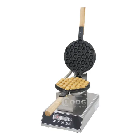 CE Approved 220V Electric Hongkong Bubble Egg Waffle Maker Digital Commercial Rotating Design Available for Sale
