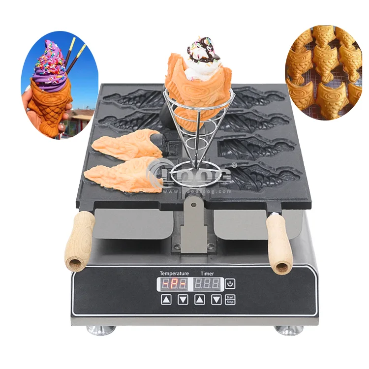 Macchina per Waffle a Forma di Pesce Taiyaki Digitale, Approvata CE, per Attrezzature Alberghiere, Uso Commerciale, Macchina per Taiyaki Magikarp in Vendita