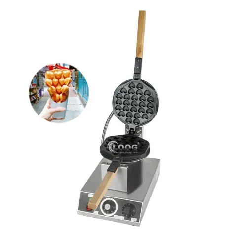 Goodloog Wholesale Hong Kong Egg Waffel Maker Commercial Heart Bubble Waffle Maker Machine