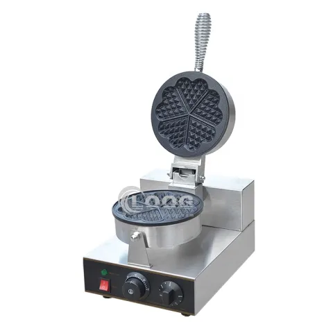 Popular Heart-Shaped Waffle Maker Stainless Steel Electric Waffle Equipment at Factory Price Condition Used