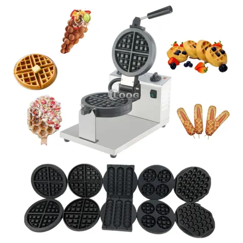 Other Hotel & Restaurant Supplies Stainless Steel Electric Belgian Waffle Baker 110V 220V Commercial Waffle Maker Machine