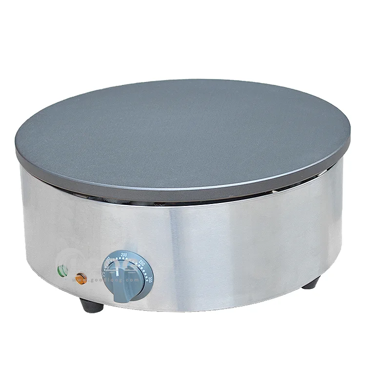 Snack Machines Custom Stainless Steel Commercial Crepe Maker Electric Round Pancake Maker Supplier
