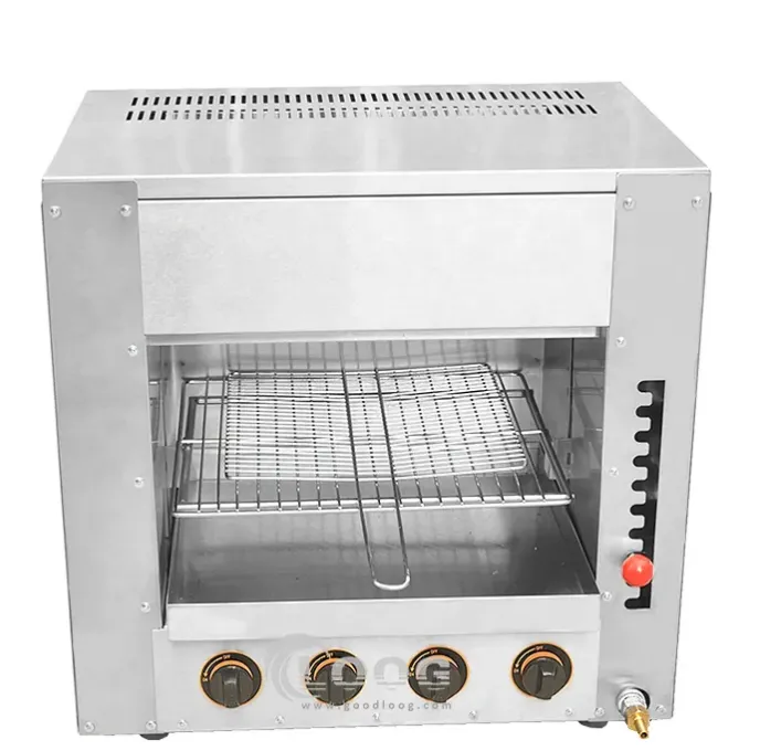 Commercial Countertop Gas Infrared Salamander Grill Used Catering Equipment for High Productivity on Sale