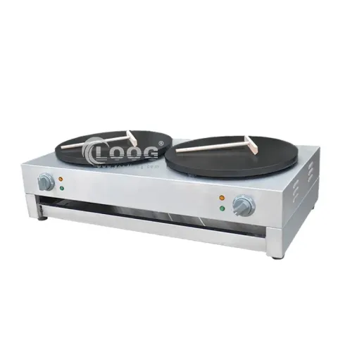 Commercial Catering Equipment Crepe and Pancake Maker Electric Double Plates Crepe Maker Machine