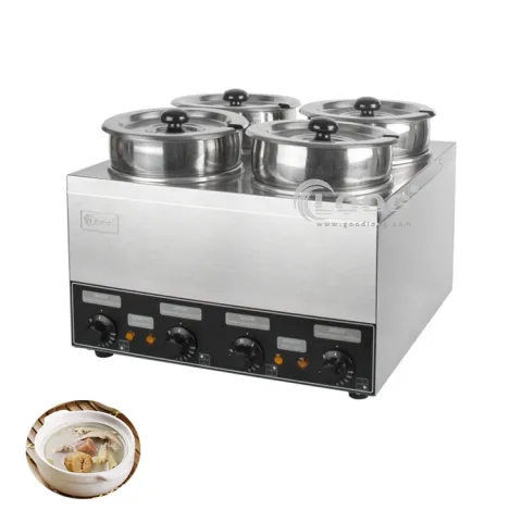 Countertop Catering Equipment Electric Commercial Restaurant 4 Hot Pans Stainless Steel Buffet Food Warmer Bain Marie