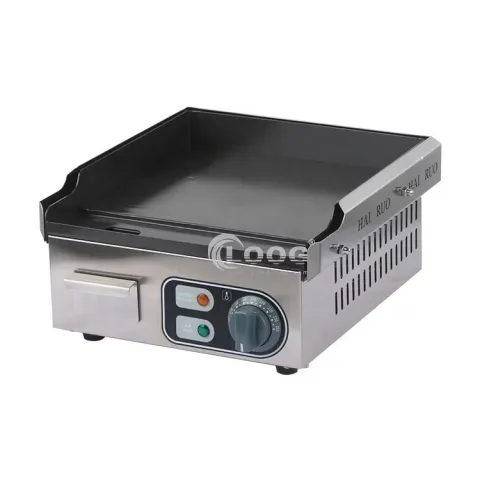 Professional Snack Equipment 220V Electric Griddle Plate Stainless Steel Commercial Griddle Machine for Sale