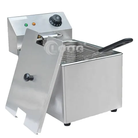 CE Approved 2800W Fryer Machine Commercial Stainless Steel Deep Fryer for Sale