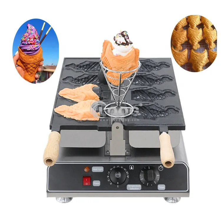 Macchina elettrica a forma di pesce Taiyaki omologata CE per uso commerciale, attrezzatura alberghiera, produttore di Taiyaki Magikarp in vendita