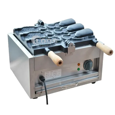 New Arrival Ice Cream Taiyaki Machine Electric FIsh Ice Cream Waffle Cone Holder for Small Business
