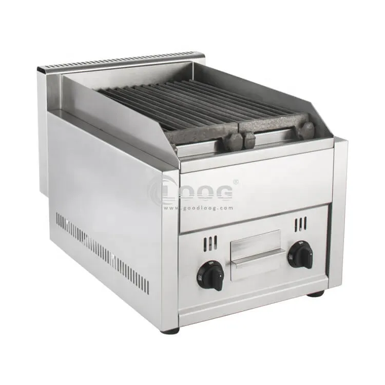Factory Wholesale Commercial Stainless Steel Lava Rock Gas Grill Used Commercial Lava Rock Grill for Sale