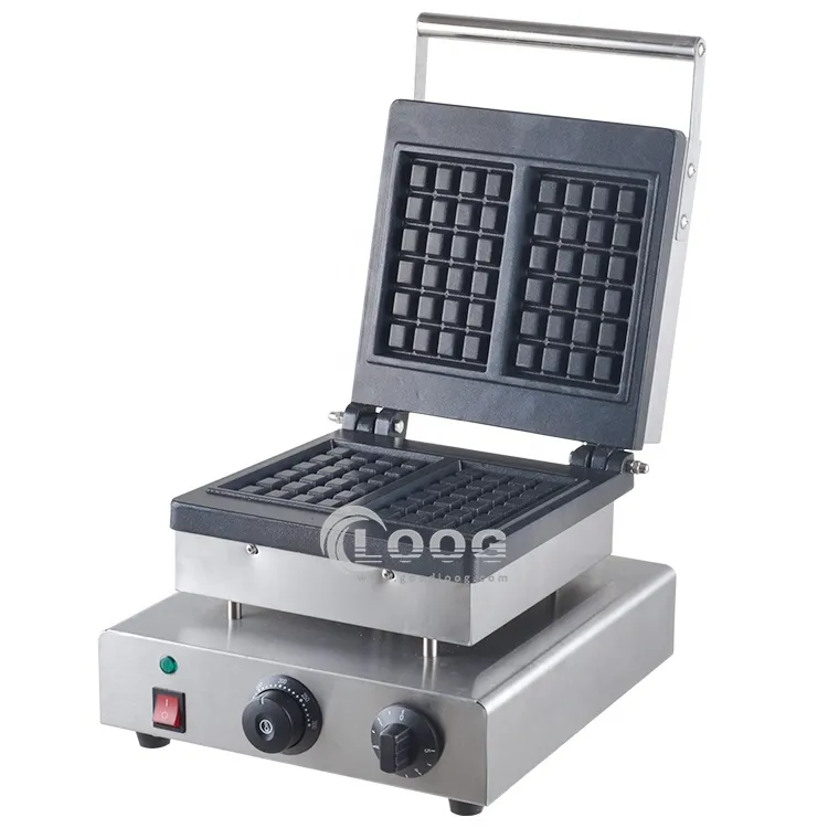Attrezzatura per cucina commerciale macchina per waffle elettrica 220 V piastra per waffle belgi in vendita