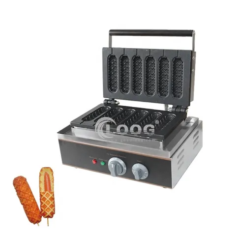 Fast Food Snack Machines Electric Waffle Stick Maker 220V 110V Commercial Waffle Hot Dog Maker Hot Dog Waffle Machine Suppliers