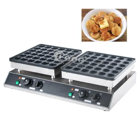 Commercial Use Kitchen Equipment Double Poffertjes Grill Mini Dutch Pancake Maker with Factory Wholesale Price