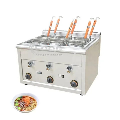 High Quality Restaurant Noodle Boiler Cooking Machine LPG Gas Desktop Pasta Cooker for Commercial