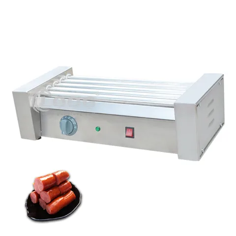 Electric Sausage Grill Machine Hot Dog 5 Roller Grill Cooker Commercial Use Hot Dog Roller Grill
