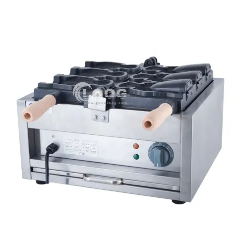 Commercial Kitchen Equipment Taiyaki Cone Maker Electric Korea Fish Shape Waffle Cone Machine for Sale