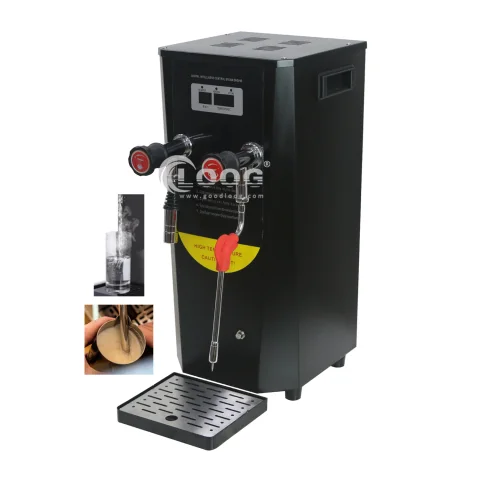 Commercial Automatic Milk Frother Digital Hot Water Tea Coffee Boiler Dispenser Steam Milk Bubble Machine
