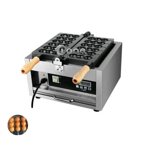 Professional Mini Waffle Maker Nonstick Ball Shaped Snack Equipment for Hotel Use 220V and 110V Electric Machine