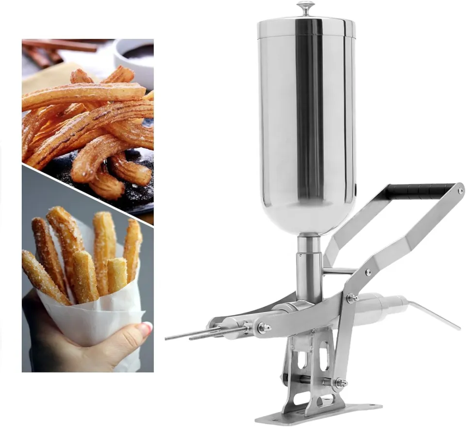 Máquina de relleno manual de acero inoxidable para donas y pasteles, dosificadora de crema y mermelada, infusora de crema, máquina de relleno para hojaldres