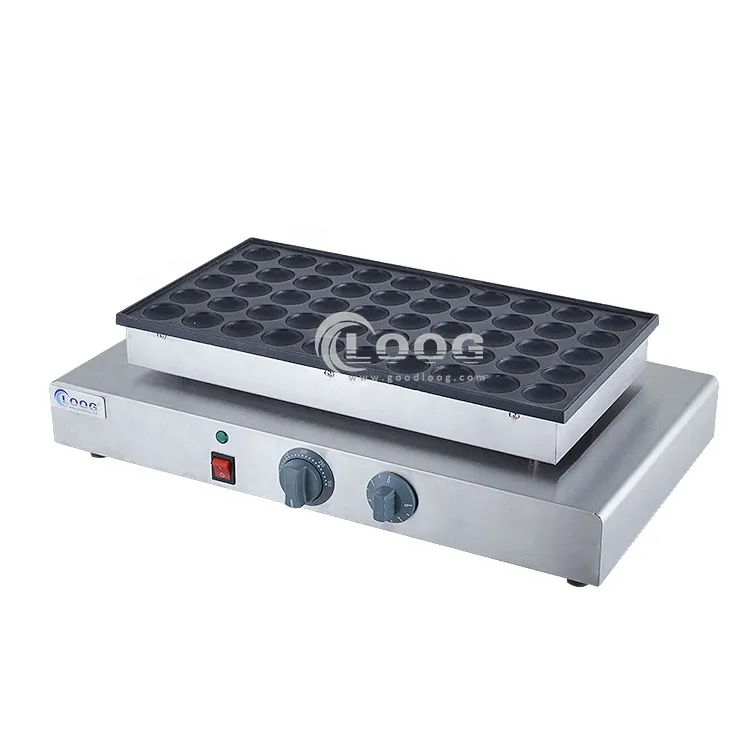 Macchina elettrica per poffertjes da street food, grill commerciale per poffertjes con rivestimento antiaderente, macchina per mini pancake