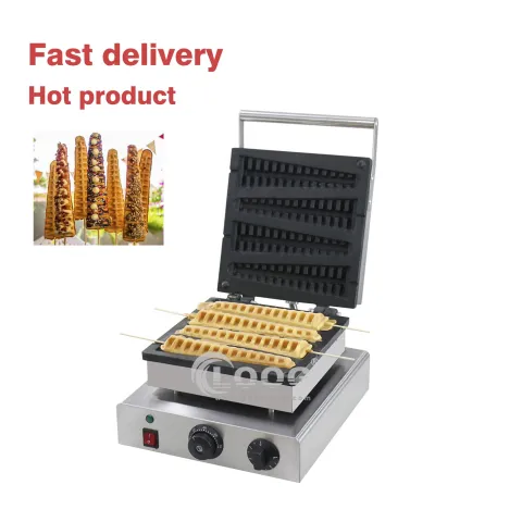 Professional Lolly Waffle Machine Commercial Electric 4 Piece Waffle Lolly Maker with Factory Price