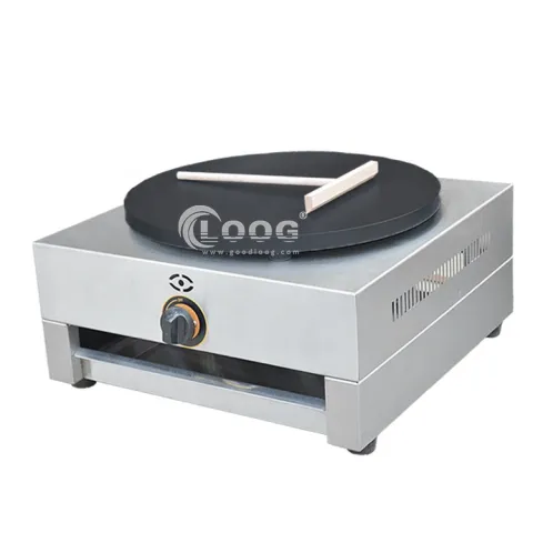 Commercial Kitchen Equipment Single Gas Crepe Maker Stainless Steel Crepe Machine Suppliers