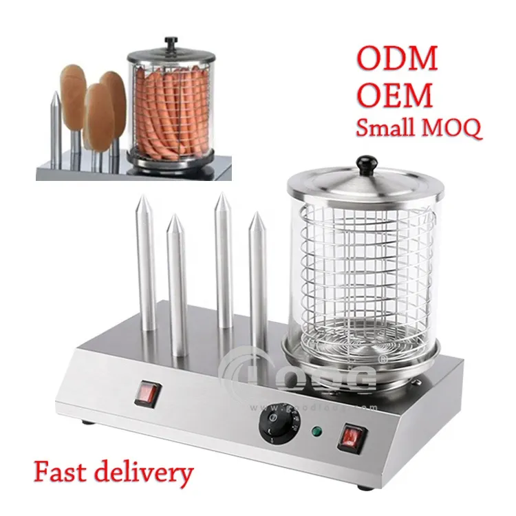 Vendita Calda Scaldapanini Vaporizzatore Macchina Automatica per Salsicce alla Griglia Cinese Fornello Professionale per Hot Dog Riscaldatore Elettrico per Hot Dog con Certificazione CE