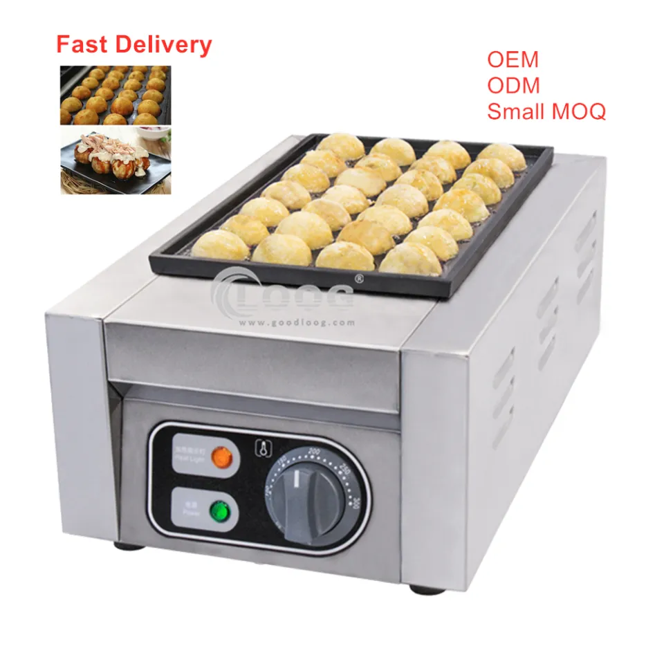 Guangzhou Professional Electric Takoyak Maker Big Hole Waffle Stick Making Automatic Takoyaki Machine