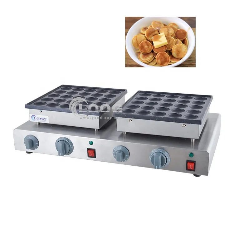 High Quality Kitchen Equipment Mini Dutch Pancake Maker 50Holes Mini Pancake Maker Machine Electric for Household & Hotel Use