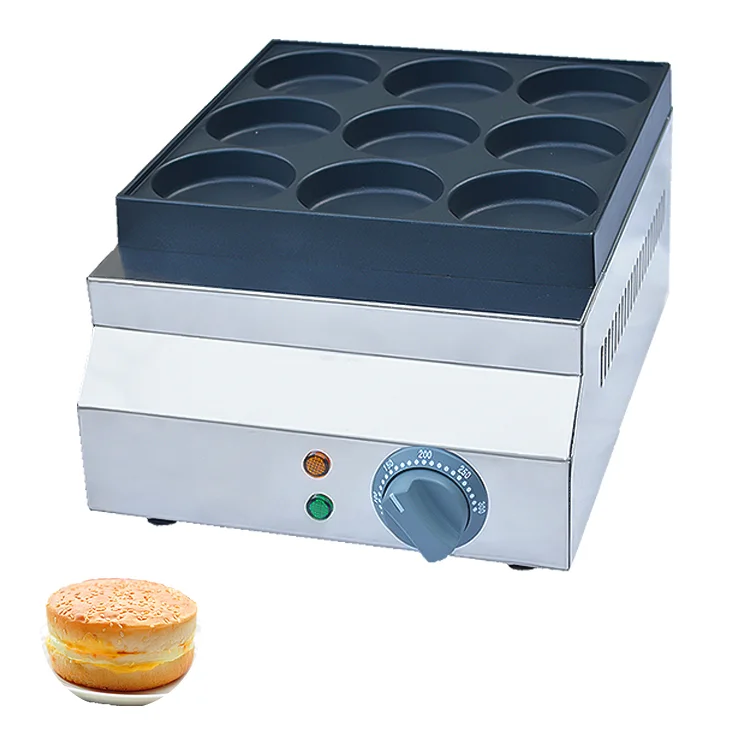 Macchina elettrica professionale in acciaio inox per cuocere carne, uova e burger
