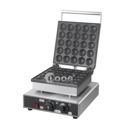 Goodloog Professional Electric Mini Pancaker Maker 25 Holes Dutch Mini Pancake Machine Commercial