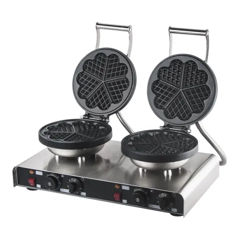 Professional Catering Equipment  Double Waffle Maker Heart Waffle Maker Commercial Waffle Machine Price