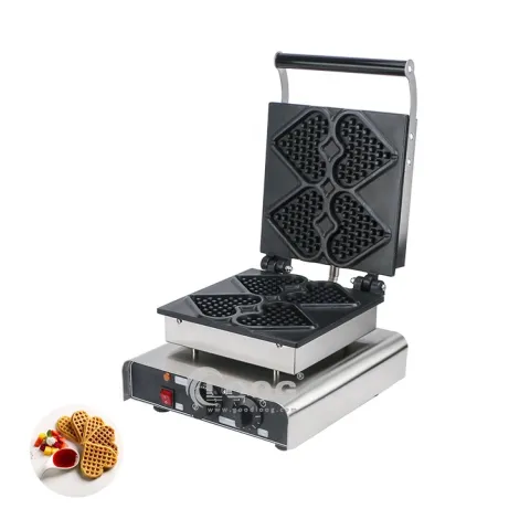 Wholesale Kitchen Equipment Heart Shaped Waffle Maker Electric Waffle Machine Commercial Waffle Maker