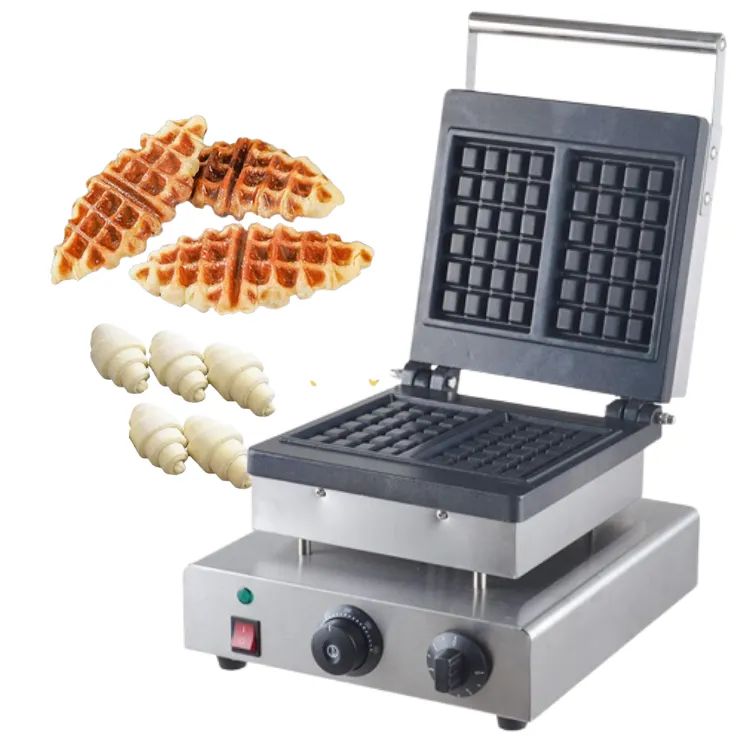 Macchina elettrica commerciale per croffle, waffle a forma di croissant per street food