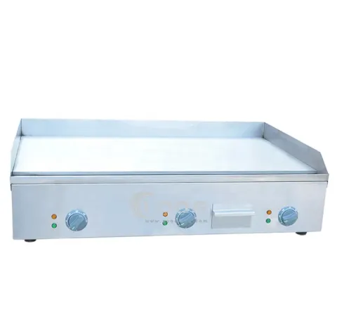 High Efficient Stainless Steel Full Flat Griddle Machine for Kitchen Used 220v High Productivity