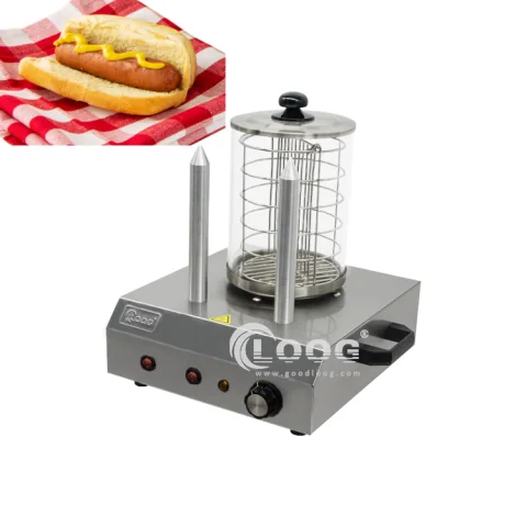 Commercial Electric Hot Dog Steamer 2 Bun Warmer Hot Dog Toaster Machine Sausage Warmer for Sale