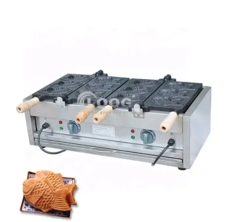 Commercial Snack Equipment 220V Taiyaki Machine Nonstick Taiyaki Maker Fish Waffle