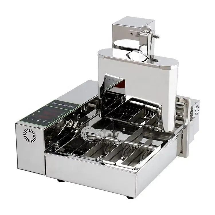 Equipo de cocina de alta productividad Máquina automática eléctrica mini para donas Freidora comercial para donas