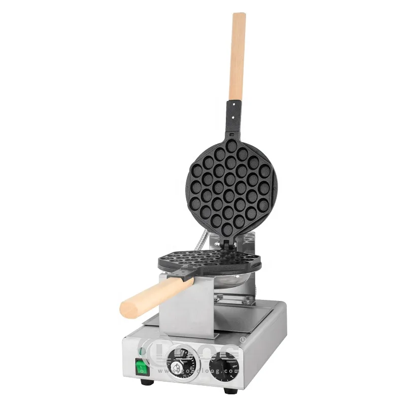 Macchine per snack all'ingrosso con piastra in alluminio antiaderente 110 V 220 V elettrica professionale per cialde a bolla d'uovo
