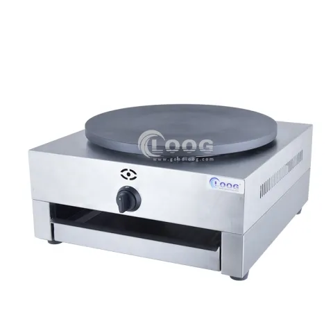 Commercial Gas Type Crepe Pancakes Maker Machine with Stainless Steel Iron Plates Factory Wholesale-Used Condition