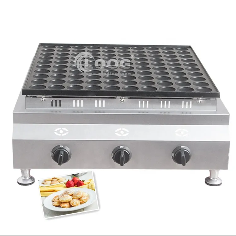Fast Food Machines Goodloog 100 Holes Gas Mini Pancake Maker Machine Wholesale Dutch Poffertjes Machine