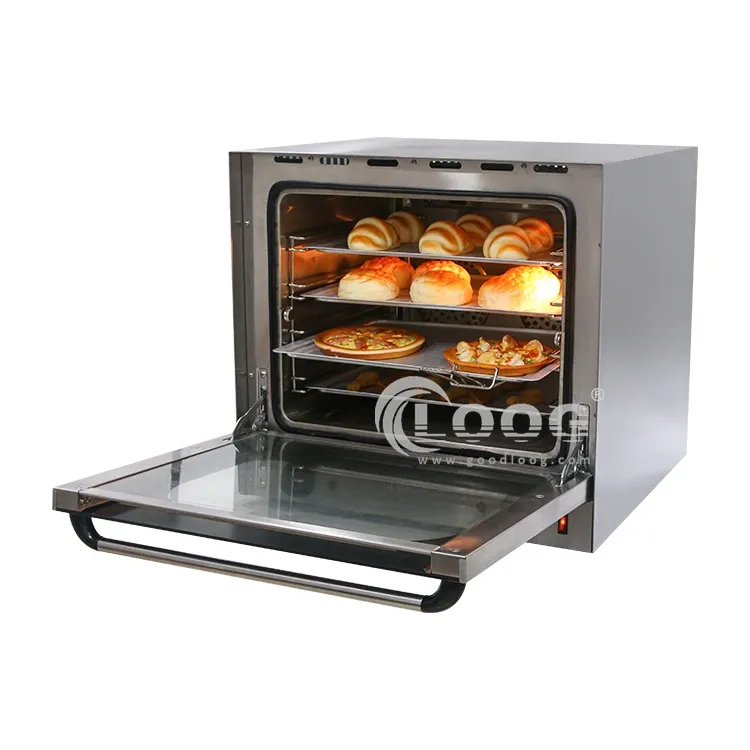 Forno elettrico a convezione da banco commerciale 220 V in acciaio inox ad alta produttività per uso ristorante