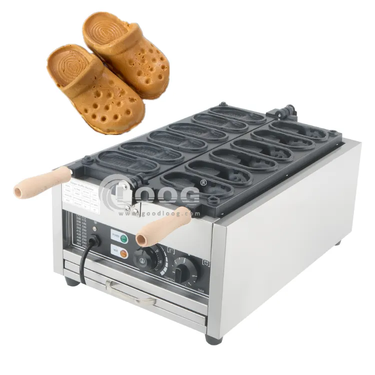 Streed Food waffle maker elettrico a forma di scarpa Crocs, macchina per waffle professionale in vendita